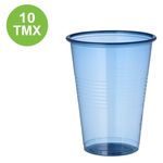 Ingrijire personala si Cosmetice - Dezinfectante - Manusi unica folosinta - Set 10 Pahare Transparente Albastre din Plastic, 480 ml, de Unica Folosinta - Infinity.ro