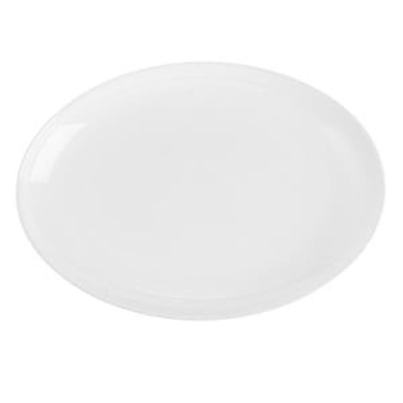 Casa si Gradina - Bucatarie si vesela - Vesela si tacamuri - Farfurii si boluri - Platou de servit oval din opal alb, dimensiune 33x25 cm - Infinity.ro