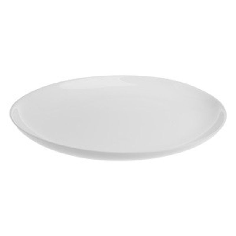 Casa si Gradina - Bucatarie si vesela - Vesela si tacamuri - Farfurii si boluri - Platou de servit oval din opal alb, dimensiune 33x25 cm - Infinity.ro