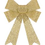 Casa si Gradina - Decoratiuni - Decoratiuni de sezon - Funda Decorativa de Craciun Aurie cu Glitter 46cm - Infinity.ro