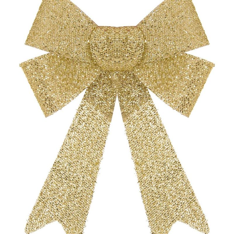 Casa si Gradina - Decoratiuni - Decoratiuni de sezon - Funda Decorativa de Craciun Aurie cu Glitter 46cm - Infinity.ro