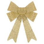 Casa si Gradina - Decoratiuni - Decoratiuni de sezon - Funda Decorativa de Craciun Aurie cu Glitter 46cm - Infinity.ro