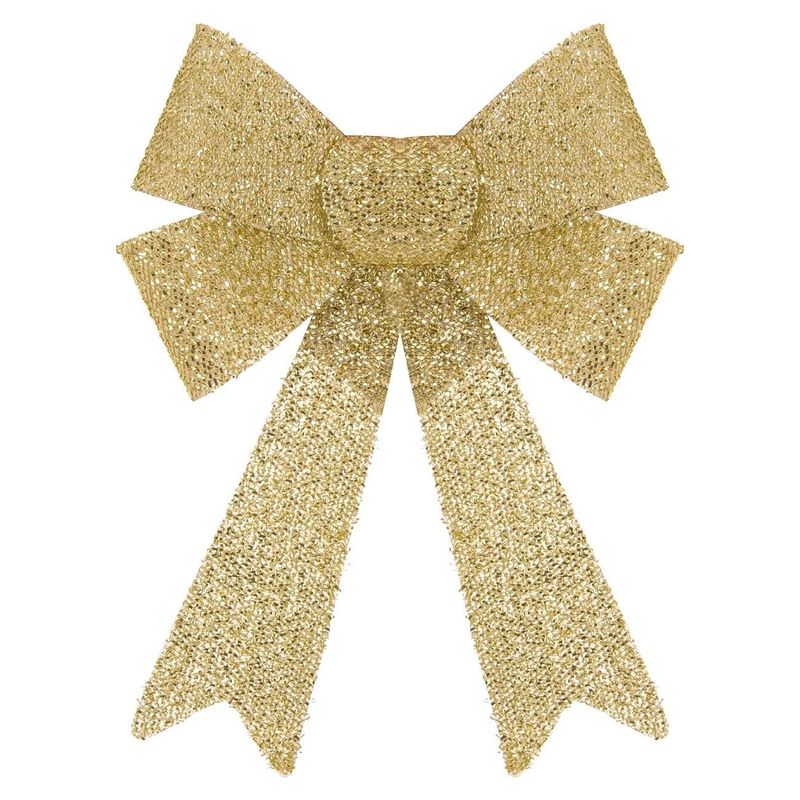 Casa si Gradina - Decoratiuni - Decoratiuni de sezon - Funda Decorativa de Craciun Aurie cu Glitter 46cm - Infinity.ro