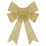 Casa si Gradina - Decoratiuni - Decoratiuni de sezon - Funda Decorativa de Craciun Aurie cu Glitter 46cm - Infinity.ro