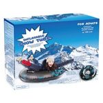 Sport si Outdoor - Sporturi de iarna - Sanius - Sanie gonflabila pentru adulti, 120 cm, neagra cu fulgi albastri - Infinity.ro