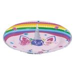 Casa si Gradina - Decoratiuni - Decoratiuni petrecere - Accesorii pentru petrecere - Farfurii de petrecere unicorn curcubeu cu detalii holografice 18cm - Infinity.ro