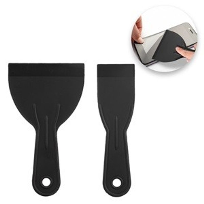 Casa si Gradina - Constructii - Vopsea si tencuieli - Unelte de vopsit si tencuit - Set Spatule din Plastic, 2 buc, Negru, 5x18 cm si 10x18 cm - Infinity.ro