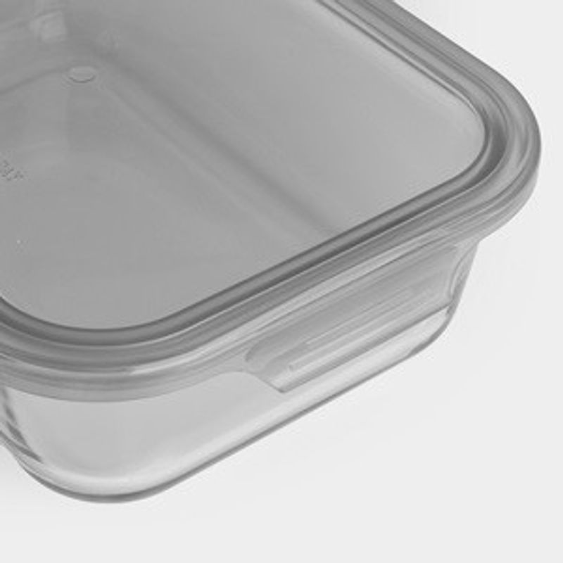 Casa si Gradina - Bucatarie si vesela - Cani si pahare - Sticle - Caserola din Sticla cu Capac Gri 1,5L - Infinity.ro