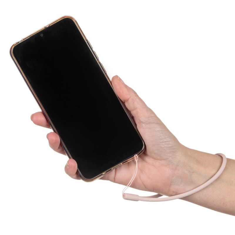 Laptop, Telefoane si Tablete - Wearables si gadgeturi - Wearables - Bratari fitness - Bratara pentru telefon din silicon, Roz Nude, 13 cm - Infinity.ro