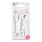 Ingrijire personala si Cosmetice - Machiaj - Aplicatoare si pensule machiaj - Set de 2 Aplicatoare Transparente pentru Crema si Masaj Facial, 8 cm - Infinity.ro