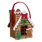 Casa si Gradina - Decoratiuni - Decoratiuni de sezon - Cosulet din Feltu de Craciun Casa de Turta Dulce 17x9x20cm - Infinity.ro