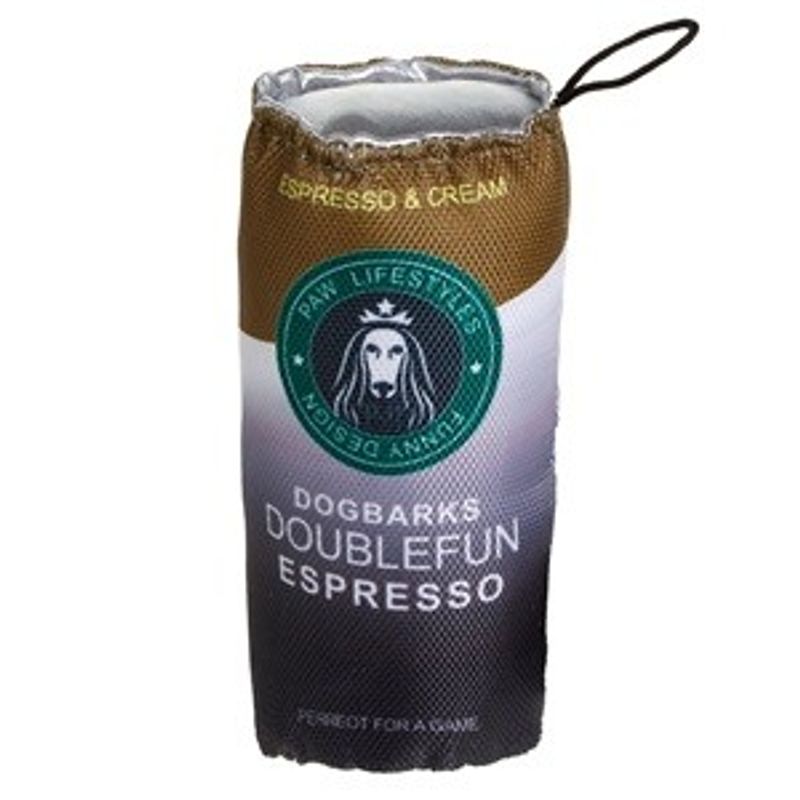 Carti si Birotica - Birotica - Instrumente de scris - Markere si carioci - Jucarie pentru caini, Pahar de cafea, Maro, cu efect sonor, 7x7x16cm - Infinity.ro