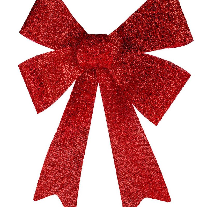 Casa si Gradina - Decoratiuni - Decoratiuni de sezon - Funda Decorativa de Craciun Rosie Glitter 46cm - Infinity.ro