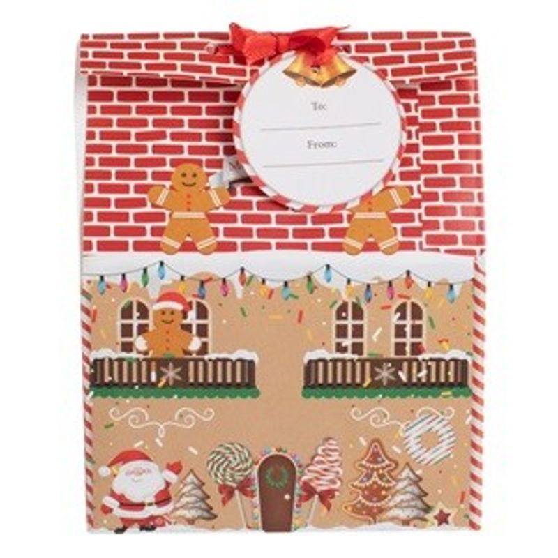 Casa si Gradina - Decoratiuni - Decoratiuni de sezon - Cutii Dulciuri din Hartie Casa de Turta Dulce 11.5x7.5x7.5cm - 5buc - Infinity.ro