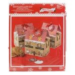Casa si Gradina - Decoratiuni - Decoratiuni de sezon - Cutii Dulciuri din Hartie Casa de Turta Dulce 11.5x7.5x7.5cm - 5buc - Infinity.ro