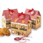 Casa si Gradina - Decoratiuni - Decoratiuni de sezon - Cutii Dulciuri din Hartie Casa de Turta Dulce 11.5x7.5x7.5cm - 5buc - Infinity.ro