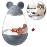Petshop - Hrana - Hrana pisici - Hrana uscata pisici - Jucarie pentru pisici cu distribuire recompense, 10 cm, Gri - Infinity.ro