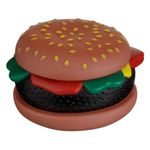 Jucarii, Copii si Bebe - Jucarii si jocuri - Jucarii bebelusi - Jucarii pentru dentitie - Jucarie pentru caini, Forma de Hamburger cu Sunet, 9 cm, Maro - Infinity.ro