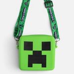 Fashion, accesorii si bijuterii - Copii - Accesorii copii - Genti si rucsacuri copii - Gentuta din silicon pentru copii, verde, cu model Minecraft, 11x11 cm - Infinity.ro