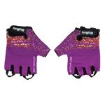 Sport si Outdoor - Echipament Sportiv - Accesorii echipament sportiv - Manusi sport - Manusi de ciclism pentru femei, Mov si Negre, cu Captuseala in Palma - Infinity.ro