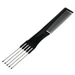 Ingrijire personala si Cosmetice - Ingrijire personala - Ingrijire par - Perii de par si piepteni - Pieptene pentru par, Set 2 buc, Negru, Metal si Plastic, 20 cm - Infinity.ro
