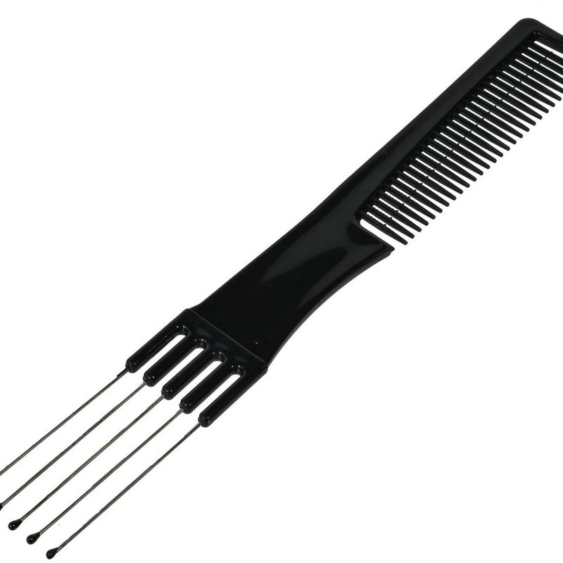 Ingrijire personala si Cosmetice - Ingrijire personala - Ingrijire par - Perii de par si piepteni - Pieptene pentru par, Set 2 buc, Negru, Metal si Plastic, 20 cm - Infinity.ro