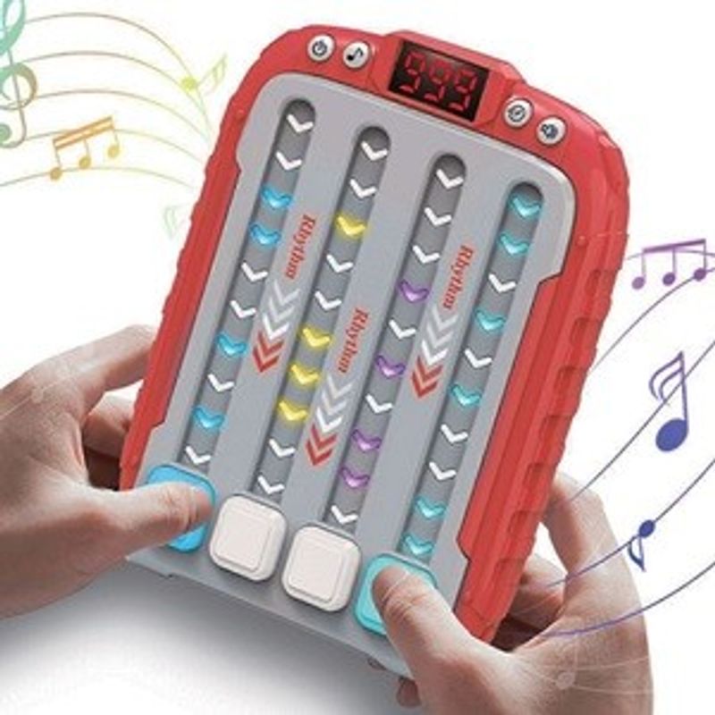 Jucarii, Copii si Bebe - Jucarii si jocuri - Jucarii & jocuri educative - Jocuri si jucarii educative - Joc Electronic de Ritm si Viteza, 11x3x15cm, Rosu - Infinity.ro