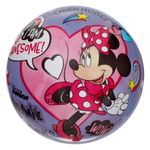 Jucarii, Copii si Bebe - Jucarii si jocuri - Jucarii de exterior - Saltele si mingi pentru plaja - Minge de plaja din plastic cu Minnie Mouse, 23 cm, roz - Infinity.ro