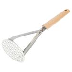 Casa si Gradina - Bucatarie si vesela - Ustensile bucatarie - Prese si storcatoare manuale - Presa de piure din metal cu maner din lemn, 27 cm - Infinity.ro