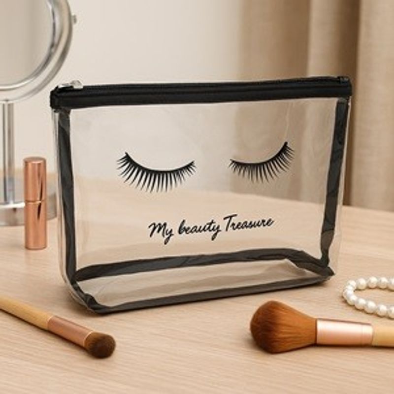 Ingrijire personala si Cosmetice - Machiaj - Portfarduri si genti cosmetice - Portfard Transparent cu Model Gene - Organizator Stil pentru Obiecte Personale - Infinity.ro