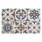 Casa si Gradina - Bucatarie si vesela - Vesela si tacamuri - Farfurii si boluri - Suport Farfurie din Plastic Gri cu Model Tiles 43.5x28cm - Infinity.ro