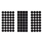 Laptop, Telefoane si Tablete - Laptopuri si accesorii - Piese laptop - Folii protectie si autocolante laptop - Protectii autocolante din pasla pentru mobila, Set 104 buc, 3 marimi, Negre - Infinity.ro