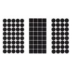 Laptop, Telefoane si Tablete - Laptopuri si accesorii - Piese laptop - Folii protectie si autocolante laptop - Protectii autocolante din pasla pentru mobila, Set 104 buc, 3 marimi, Negre - Infinity.ro