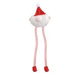 Jucarii, Copii si Bebe - Jucarii si jocuri - Jucarii de plus - Jucarie de plus pentru pisici, Mos Craciun cu picioare lungi, 35 cm - Infinity.ro