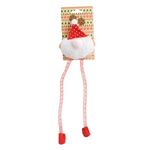 Jucarii, Copii si Bebe - Jucarii si jocuri - Jucarii de plus - Jucarie de plus pentru pisici, Mos Craciun cu picioare lungi, 35 cm - Infinity.ro