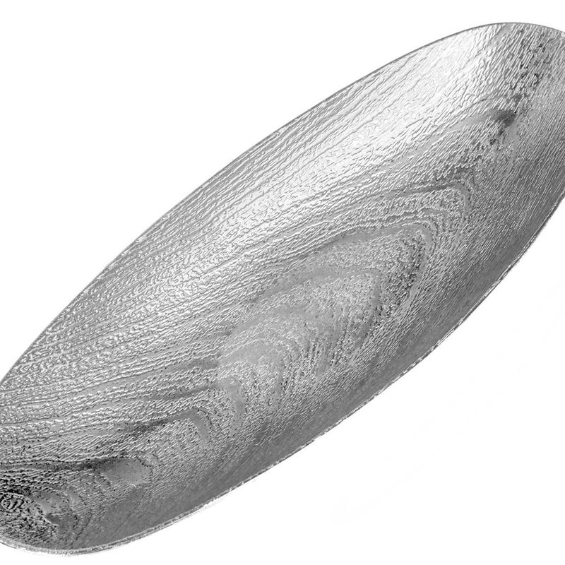 Casa si Gradina - Bucatarie si vesela - Vesela si tacamuri - Platouri de bucatarie - Platou Decorativ Plastic Argintiu Forma Gondola Dimensiuni 40.5x15.7x5 cm - Infinity.ro