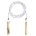 Sport si Outdoor - Fitness - Accesorii fitness - Corzi de sarit - Coarda de sarit cu manere din lemn, 2.8 m, Alba - Infinity.ro