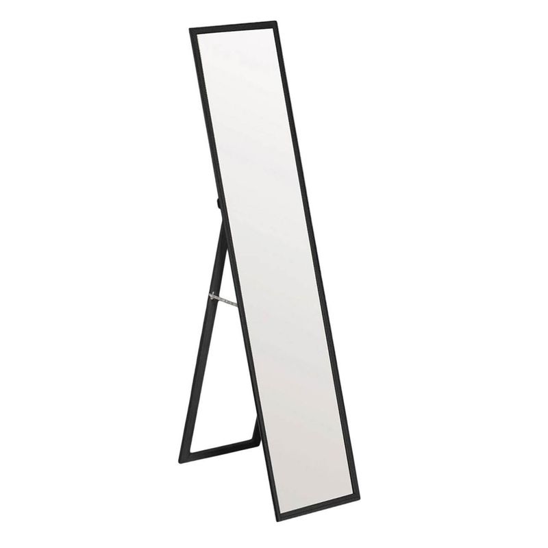 Casa si Gradina - Decoratiuni - Oglinzi - Oglinda de podea cu rama neagra din lemn, 160x40cm - Infinity.ro