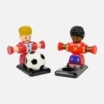 Jucarii, Copii si Bebe - Jucarii si jocuri - Figurine - Set de 2 Figurine Finger Puppet cu Minge, Rosii, cu Brat Rotativ si Baza - Infinity.ro