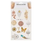 Ingrijire personala si Cosmetice - Ingrijire personala - Ingrijire corp - Tatuaje temporare - Tatuaje Autocolante Metalizate Boho - Set de 12 buc - Infinity.ro