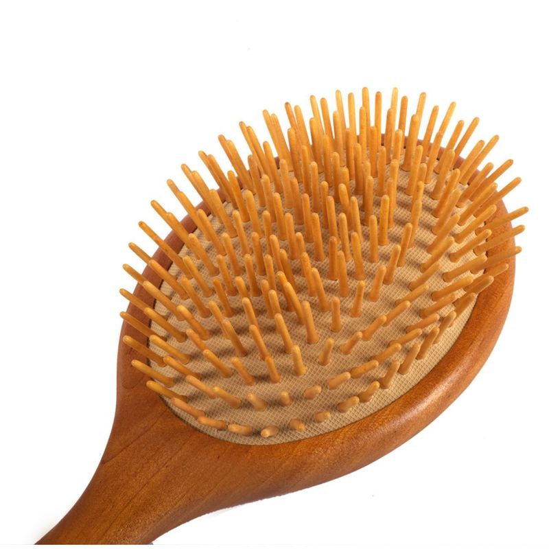 Ingrijire personala si Cosmetice - Ingrijire personala - Ingrijire par - Perii de par si piepteni - Perie ovala din lemn pentru par, maro - Infinity.ro