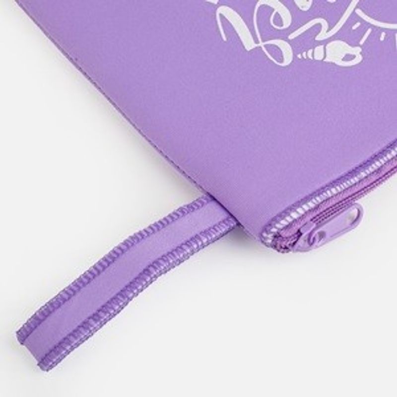 Fashion, accesorii si bijuterii - Femei - Lenjerie si pijamale femei - Imbracaminte de plaja femei - Portfard Neopren Lila, 25x21cm, Rezistent la Apa - Infinity.ro