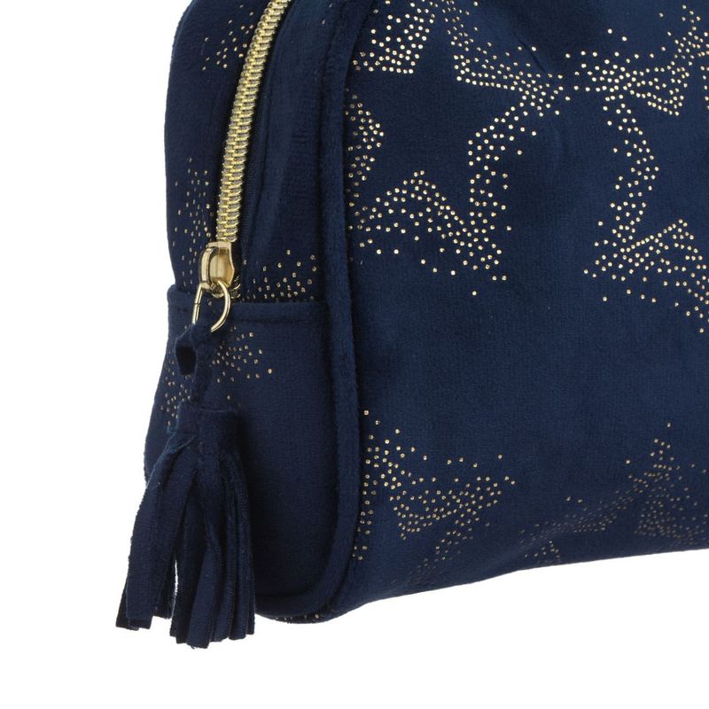 Ingrijire personala si Cosmetice - Machiaj - Portfarduri si genti cosmetice - Portfard Blue Navy cu Stele Aurii, Capacitate 250 ml - Infinity.ro
