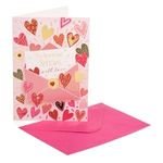 Market - Cadouri - Felicitari - Felicitare de Dragoste cu Model Litera cu Inimi, 13x19cm, cu Plic - Infinity.ro