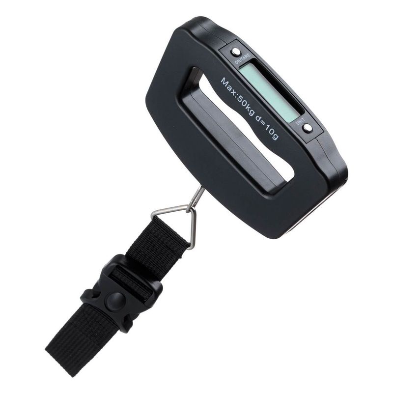 Casa si Gradina - Constructii - Scule de mana si unelte - Accesorii scule de mana - Cantar digital de mana pentru bagaje, 50 kg, Negru - Infinity.ro