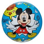 Jucarii, Copii si Bebe - Jucarii si jocuri - Jucarii de exterior - Saltele si mingi pentru plaja - Minge de plaja din plastic cu Mickey Mouse, 23 cm, Albastra - Infinity.ro
