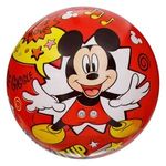Jucarii, Copii si Bebe - Jucarii si jocuri - Jucarii de exterior - Saltele si mingi pentru plaja - Minge de plaja din plastic cu Mickey Mouse, 23 cm, Albastra - Infinity.ro