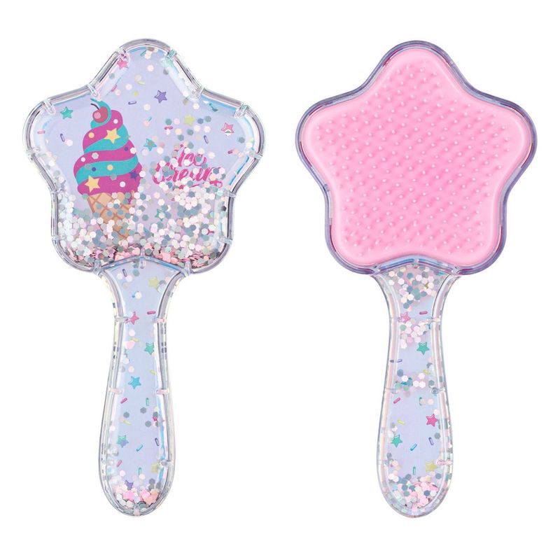 Ingrijire personala si Cosmetice - Ingrijire personala - Ingrijire par - Perii de par si piepteni - Perie Par Roz cu Glitter Inghetata pentru Copii - Infinity.ro