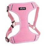 Petshop - Accesorii petshop - Zgarzi, lese si hamuri - Hamuri - Ham pentru caini, Roz, cu Detalii Reflectorizante, Reglabil - Infinity.ro