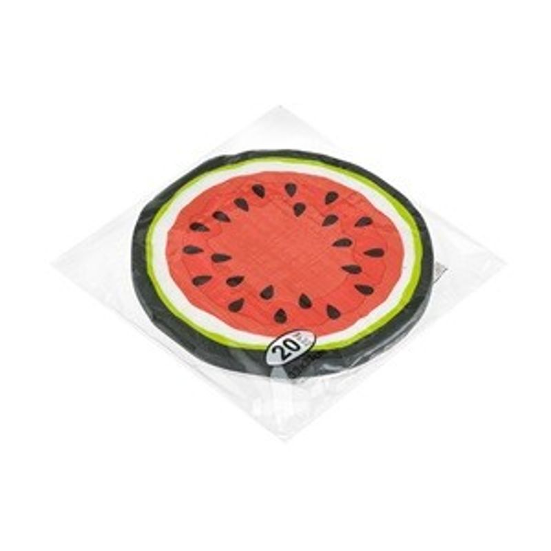 Market - Curatenie si intretinere casa - Produse bucatarie - Prosoape de hartie si servetele - Servetele de masa cu 2 straturi, forma de pepene verde, 33x33cm, 20 buc - Infinity.ro
